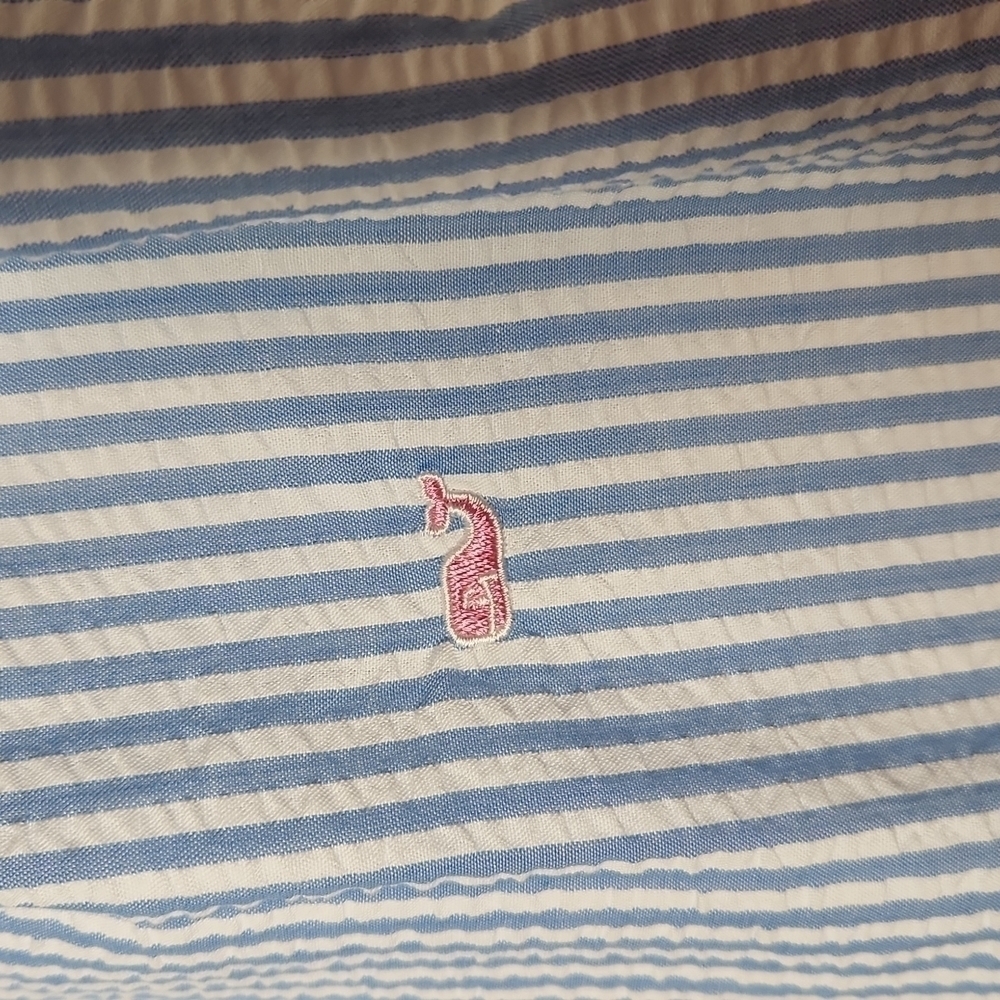 Vineyard Vines Blue and White Seersucker Skirt Size L - Picture 4 of 8